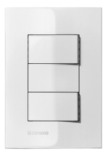 Conjunto 2 Interruptores Simples 10ax 250v 4x2 Branco Iris