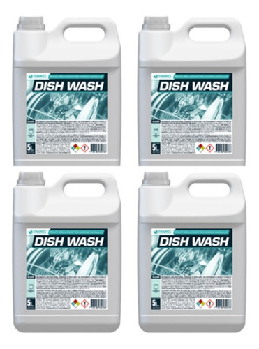 Abrillantador Para Lavavajilla Dish Wash Thames 5lts. X4 Un.