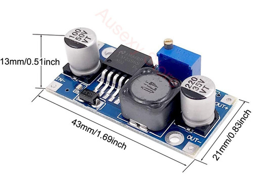 Módulo Conversor Dc/dc Step Down Lm2596 Dc-dc Arduino Pic Ci