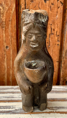 Figurilla Barro Antigua Replica Urna Arte Prehispánico
