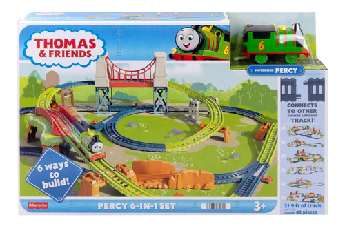 Thomas & Friends Pista De Juguete Percy 6 En 1 Color Multico