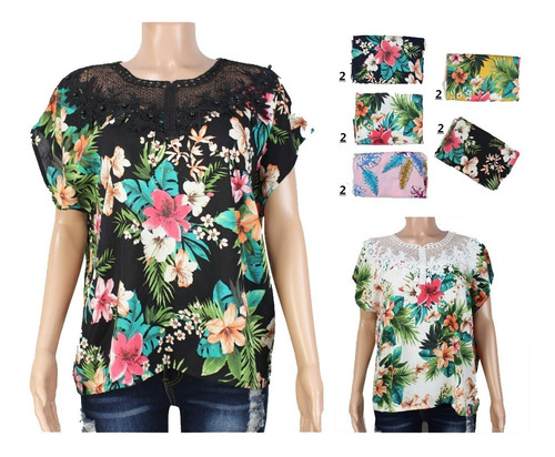 Imagen 1 de 2 de 10 Pz Blusa Para Dama Tallas Regulares Extra Lote Mayoreo