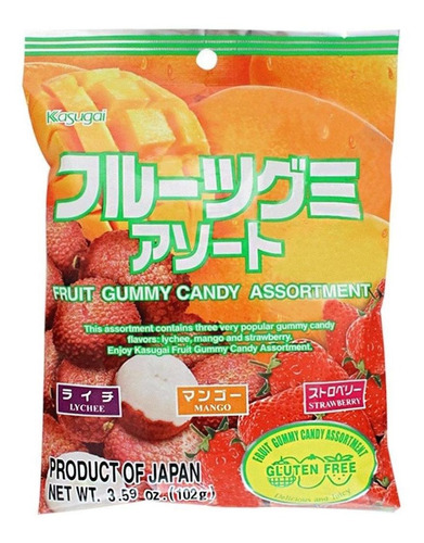 Fruits Gummy Assort, 102g, Kasugai