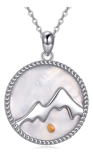 Yfn Collar De Semillas De Mostaza De Montañas De Plata De Le