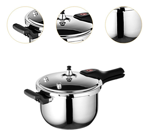 Olla A Presión De Acero Inoxidable: Perfecta Para Chefs 5l