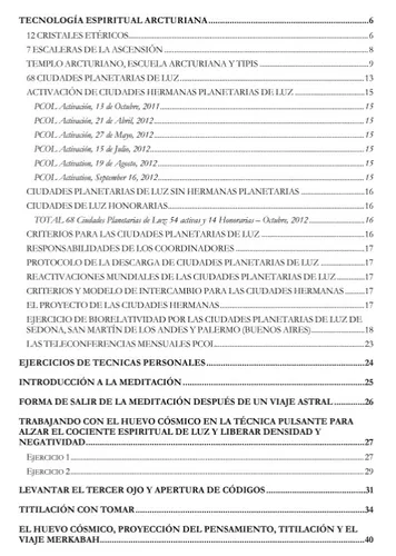Libro : Ejercicios De Tecnología Espiritual Arcturiana -..