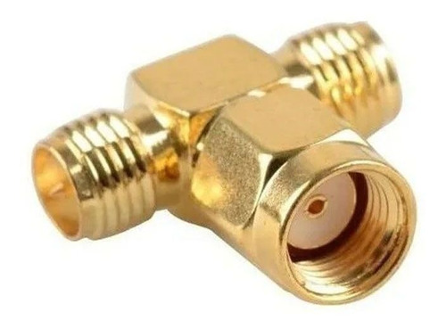 Conector Adaptador T, Rp-sma Macho P/ 2 Saidas Rp-sma Fêmea