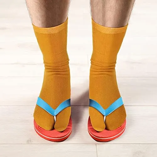 6 Pares De Calcetines Tabi Elásticos Divididos En Dos Dedos