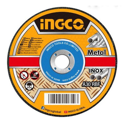 Discode corte Ingco MCD121155 115mm x  1.2mm color amarillo