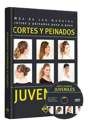 Libro De Cortes Y Peinados Juveniles 1 Tomo Con Dvd