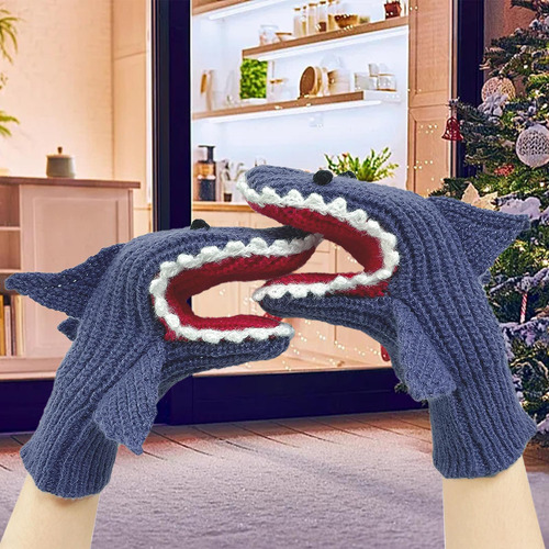 Guantes De Tiburón, Guantes De Invierno, Puños Elásticos,