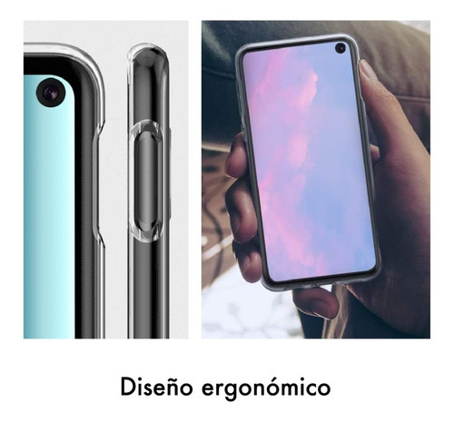 Imagen 7 de 10 de Funda Acrílica + Vidrio Compatible Samsung S10 Edge
