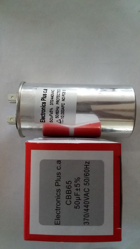 Capacitor Aire Acondicionado 50 Mf 370/440 Vac 50/60 Hz