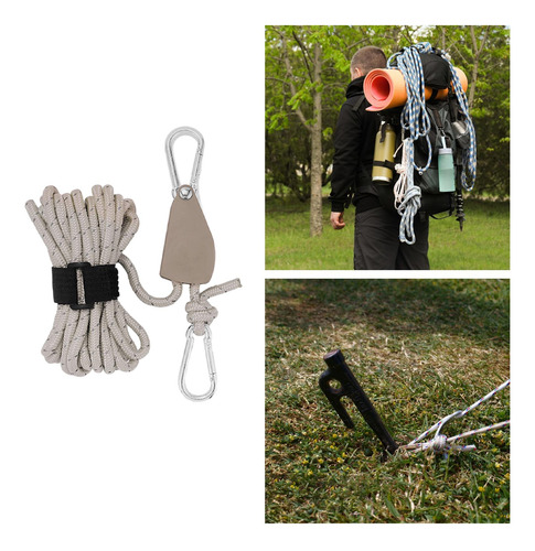 Cordón De Suspensión De Cuerda De Polea De L Y Marrón