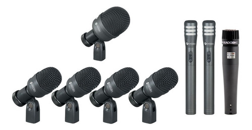 Kit Microfones Para Bateria K-8 Kadosh 8 Mic C/ Maleta