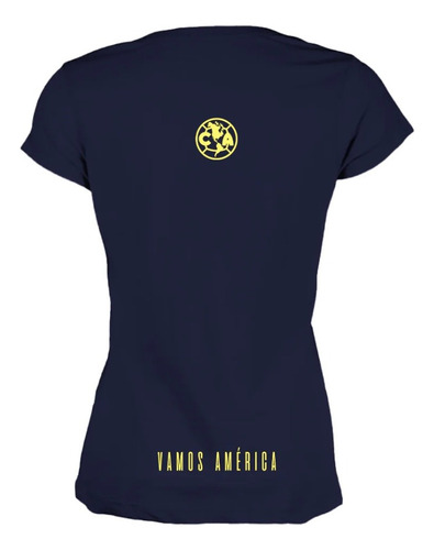 Tirando Rostro Playera América Amor Eterno Dama