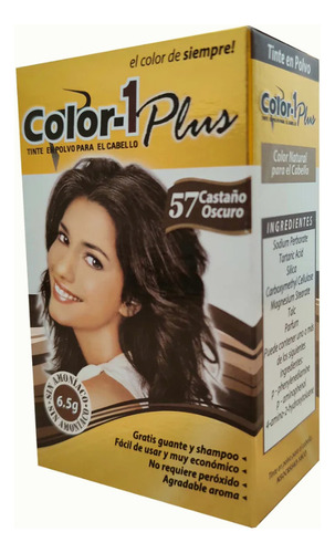 Tinte Color1 Plus 57 Castaño Os - g a $1929