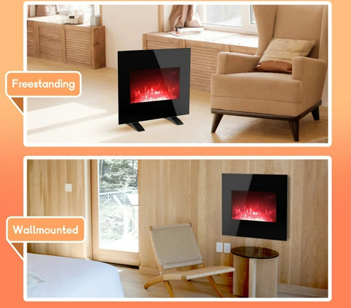 Chimenea Eléctrica Lifeplus 66.04cm Combina 10 Colores 1500w