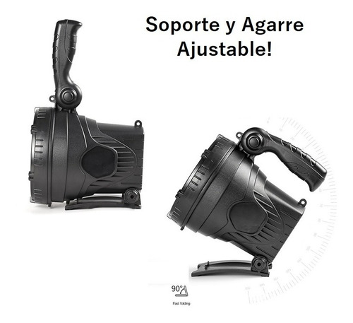 Imagen 4 de 9 de Foco Faro Linterna Mulita+ Agarre+ Soporte+ Powerbank 1800lm