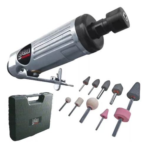 Amoladora Recta Neumática Enc 1/4  Kit Bta Air Tools 820282