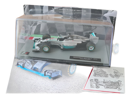 Mercedes F1 W05 Hamilton 2014 Esc 1/43 Formula 1 Salvat Gris