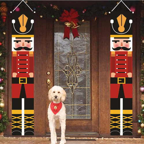 Cascanueces Banner 2021 Puerta De Navidad Adorno De