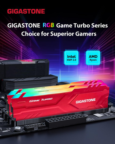 Rgb Ddr4 Ram Gigastone Game Turbo 32gb Kit (2x16gb) Ddr...