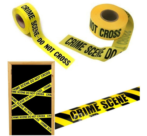 Imagen 1 de 9 de ¡ Cinta Decorativa Crime Scene Fiestas D Terror Halloween !