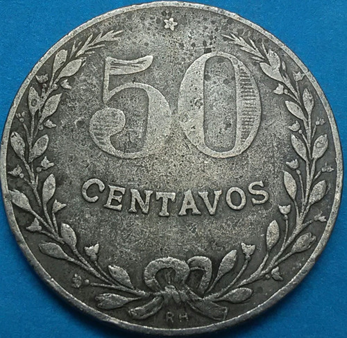 Colombia Moneda 50 Centavos 1921 Lazareto