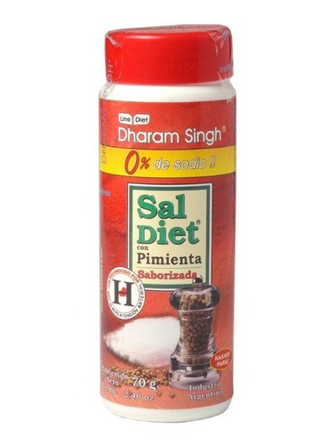 Dharam Singh Sal Diet Pimienta Saborizada 140g