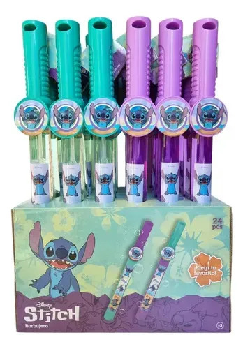 Burbujero Gigante Stitch 38cm Disney Sebigus Lelab Verde