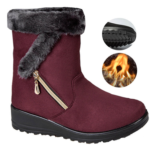 Botas De Nieve Cálidas Y Antideslizantes Para Invierno Para