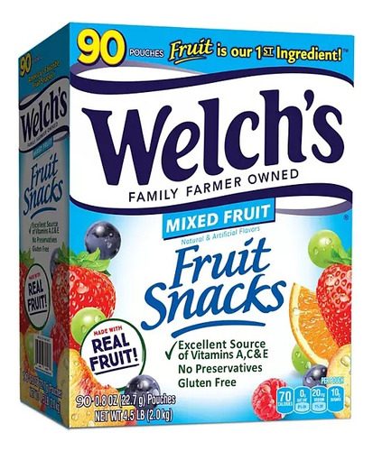 Gomitas Dulces Welch's Mixed Fruit 90 Pouch