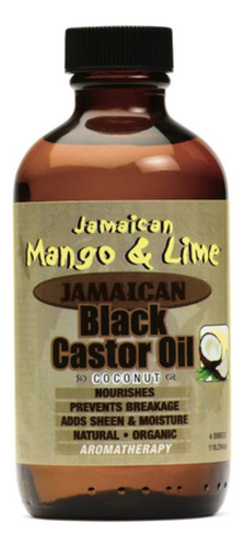 Jamaican Mango & Lime Aceite De Ricino Negro Con Coco, 4 Oz 
