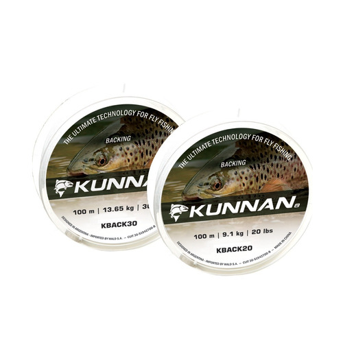 Backing Pesca Con Mosca Kunnan 20 Libras 100 Metros Blanco