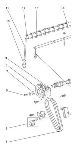 Vareta Tucho Hidráulico Topic Jinbei 2.2 8v