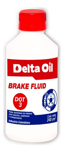 Liquido Para Freno Delta Brake Dot 3 - Caja X 12 Pintas