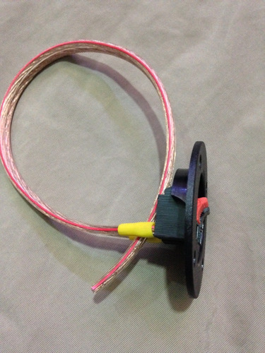 2 Conectores Redondos Para Bafle O Woofer Con 1 Cable