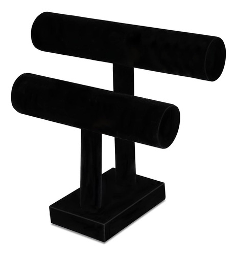 Flexzion Soporte De Joyería Con Barra En T De 2 Niveles De Y