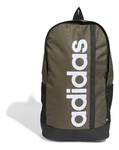 Mochila Essentials Linear Hr5344 adidas Color olive strata/black/white Diseño de la tela Liso