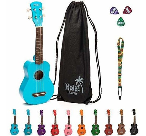 Hola Hm21 Ukulele Soprano Color Series Azul Claro