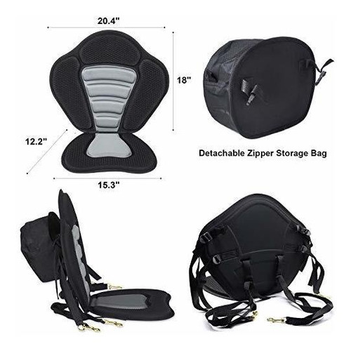 Juego 2 Asiento Acolchado Para Kayak Respaldo Canoa 4 T4