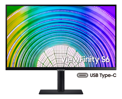 Monitor Qhd Samsung Viewfinity S6 27 2024, pantalla plana, panel IPS, 100 Hz, 5 ms, HDR10, tiene, HDMI, DP, USB-c, LAN, modo Eye Saver