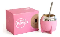 Comprar Mate Pampa Boca Cerrada Tipo Torpedo + Bombilla De Acero