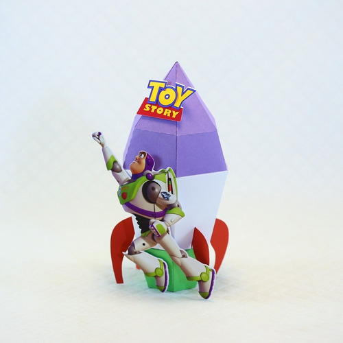 Caixa Foguete Buzz Lightyear Tema Toy Story