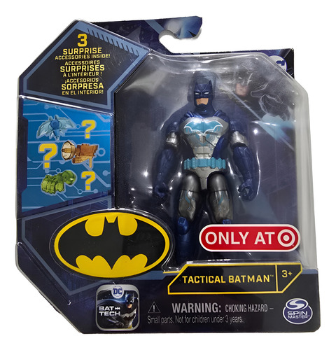 Tactical Batman Spin Master Figura Dc Comics Traje Plata