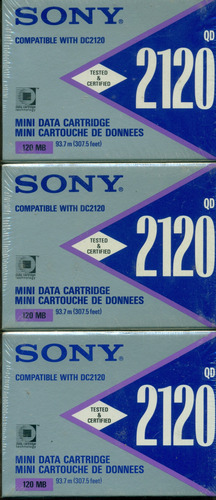 Cartucho De Datos Minidata Cartridge Qd2120 120mb ( 3 Cart)