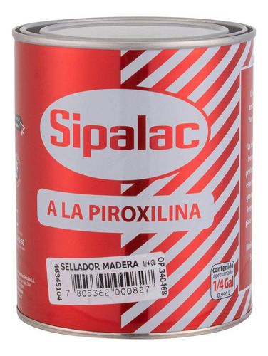 Sellador Para Madera A La Piroxilina Sipa 1/4 Gl 