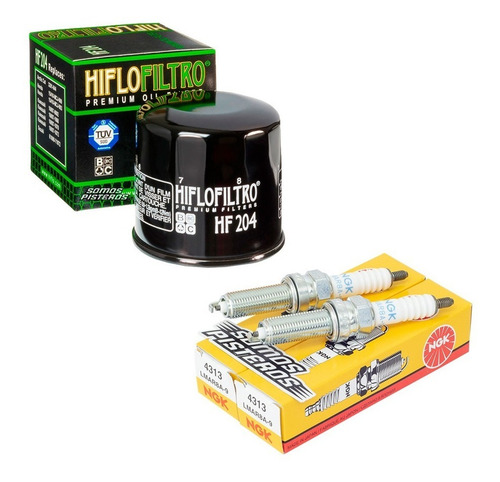 Imagen 1 de 1 de Kit Bujias Y Filtro Hf Premium Yamaha Fz 07 Y Mt 07