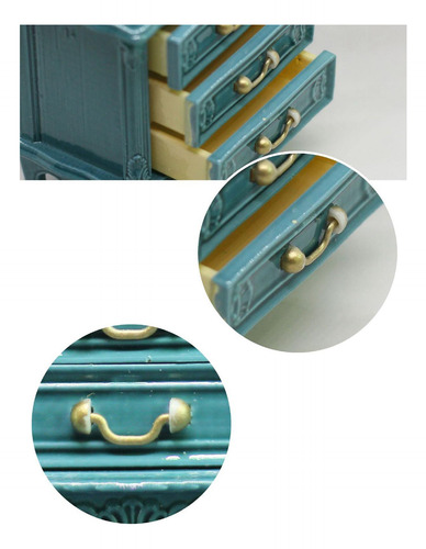 1:16 Dollhouse Night Stands Gabinete Accesorios Muebles